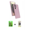 MARSİLYAN™- Galaxy S24 Ultra Kılıf İz Işık Koleksiyonu - Siyah Joko Magic 5D Hayalet Cam + Raze Metal Kamera Lens - GS