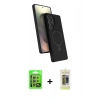 MARSİLYAN™- Galaxy S24 Ultra Kılıf İz Işık Koleksiyonu - Siyah Joko Magic 5D Hayalet Cam + Raze Metal Kamera Lens - GS