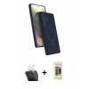 MARSİLYAN™- Galaxy S24 Ultra Kılıf İz Işık Koleksiyonu - Siyah Joko Magic 5D Hayalet Cam + Kamera Lens Koruma Cam - SF