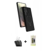 MARSİLYAN™- Galaxy S24 Ultra Kılıf İz Işık Koleksiyonu - Siyah Joko Magic 5D Hayalet Cam + Kamera Lens Koruma Cam - SF