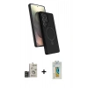 MARSİLYAN™- Galaxy S24 Ultra Kılıf İz Işık Koleksiyonu - Siyah Polymer Nano Ekran Koruyucu + Bilvis Titan Kamera Lens - SH