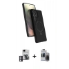 MARSİLYAN™- Galaxy S24 Ultra Kılıf İz Işık Koleksiyonu - Siyah Vanessa Magic Hayalet Cam + PVD Metal Kamera Lens - PE