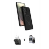 MARSİLYAN™- Galaxy S24 Ultra Kılıf İz Işık Koleksiyonu - Siyah Vanessa Magic Hayalet Cam + Kamera Lens Koruma Cam - SF