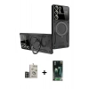 MARSİLYAN™- Galaxy S24 Ultra Kılıf Kıvılcım Modern Serisi - Siyah 360 Mat Full Body Arka Koruyucu + Bilvis Titan Kamera Lens - DNMR