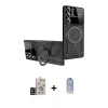MARSİLYAN™- Galaxy S24 Ultra Kılıf Kıvılcım Modern Serisi - Siyah Joko Magic 5D Cam + Bilvis Titan Kamera Lens - SH