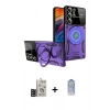 MARSİLYAN™- Galaxy S24 Ultra Kılıf Kıvılcım Modern Serisi - Siyah Joko Magic 5D Cam + Bilvis Titan Kamera Lens - SH
