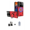 MARSİLYAN™- Galaxy S24 Ultra Kılıf Kıvılcım Modern Serisi - Siyah Joko Magic 5D Cam + PVD Metal Kamera Lens - SH