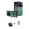 MARSİLYAN™- Galaxy S24 Ultra Kılıf Kıvılcım Modern Serisi - Siyah Joko Magic 5D Cam + Kamera Lens Koruma Cam - SF