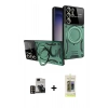 MARSİLYAN™- Galaxy S24 Ultra Kılıf Kıvılcım Modern Serisi - Siyah Joko Magic 5D Hayalet Cam + PVD Metal Kamera Lens - GD