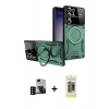 MARSİLYAN™- Galaxy S24 Ultra Kılıf Kıvılcım Modern Serisi - Siyah Joko Magic 5D Hayalet Cam + PVD Metal Kamera Lens - SH