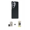 MARSİLYAN™- Galaxy S24 Ultra Kılıf Kozmos Klasik Prime - Siyah Joko Magic 5D Hayalet Cam + Bilvis Titan Kamera Lens - SH