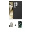 MARSİLYAN™- Galaxy S24 Ultra Kılıf Kozmos Yansıma Özel Seri - Şeffaf 360 Full Body Arka Koruyucu + Bilvis Titan Kamera Lens - DNMR