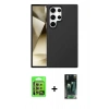 MARSİLYAN™- Galaxy S24 Ultra Kılıf Kozmos Yansıma Özel Seri - Şeffaf 360 Full Body Arka Koruyucu + Raze Metal Kamera Lens - SI