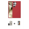 MARSİLYAN™- Galaxy S24 Ultra Kılıf Kozmos Yansıma Özel Seri - Siyah AutoKit 5in1 Fiber Hayalet Polymer Nano Ekran Koruyucu + Bilvis Titan Kamera Lens - DNMR