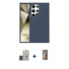 MARSİLYAN™- Galaxy S24 Ultra Kılıf Kozmos Yansıma Özel Seri - Siyah AutoKit 5in1 Fiber Hayalet Polymer Nano Ekran Koruyucu + Bilvis Titan Kamera Lens - DNMR