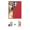 MARSİLYAN™- Galaxy S24 Ultra Kılıf Kozmos Yansıma Özel Seri - Siyah AutoKit 5in1 Fiber Polymer Nano Ekran Koruyucu + Bilvis Titan Kamera Lens - GD