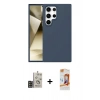 MARSİLYAN™- Galaxy S24 Ultra Kılıf Kozmos Yansıma Özel Seri - Siyah AutoKit 5in1 Fiber Polymer Nano Ekran Koruyucu + Bilvis Titan Kamera Lens - GD
