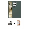MARSİLYAN™- Galaxy S24 Ultra Kılıf Kozmos Yansıma Özel Seri - Siyah AutoKit 5in1 Fiber Polymer Nano Ekran Koruyucu + PVD Metal Kamera Lens - GD