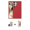 MARSİLYAN™- Galaxy S24 Ultra Kılıf Kozmos Yansıma Özel Seri - Siyah AutoKit 5in1 Fiber Polymer Nano Ekran Koruyucu + Bilvis Titan Kamera Lens - DNMR