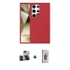 MARSİLYAN™- Galaxy S24 Ultra Kılıf Kozmos Yansıma Özel Seri - Siyah Bilvis 3D Cam Ekran Koruyucu + PVD Metal Kamera Lens - DNMR