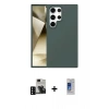 MARSİLYAN™- Galaxy S24 Ultra Kılıf Kozmos Yansıma Özel Seri - Siyah Durable Full Glue Curved Cam + PVD Metal Kamera Lens - SH