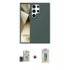 MARSİLYAN™- Galaxy S24 Ultra Kılıf Kozmos Yansıma Özel Seri - Siyah Polymer Nano Ekran Koruyucu + Bilvis Titan Kamera Lens - SH
