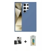 MARSİLYAN™- Galaxy S24 Ultra Kılıf Kozmos Yansıma Özel Seri - Siyah Polymer Nano Ekran Koruyucu + PVD Metal Kamera Lens - SH