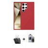 MARSİLYAN™- Galaxy S24 Ultra Kılıf Kozmos Yansıma Özel Seri - Siyah Vanessa Magic Hayalet Cam + Kamera Lens Koruma Cam - SF