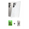 MARSİLYAN™- Galaxy S24 Ultra Kılıf Kutup Minimal - Siyah Bilvis 3D Cam Ekran Koruyucu + Raze Metal Kamera Lens - SH