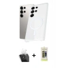 MARSİLYAN™- Galaxy S24 Ultra Kılıf Kutup Minimal - Siyah Joko Magic 5D Hayalet Cam + Kamera Lens Koruma Cam - SF