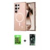 MARSİLYAN™- Galaxy S24 Ultra Kılıf Nova Asil Prime - Şeffaf 360 Full Body Arka Koruyucu + Raze Metal Kamera Lens - SH