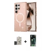 MARSİLYAN™- Galaxy S24 Ultra Kılıf Nova Asil Prime - Siyah 360 Mat Full Body Arka Koruyucu + Bilvis Titan Kamera Lens - SH