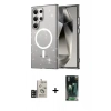 MARSİLYAN™- Galaxy S24 Ultra Kılıf Nova Asil Prime - Siyah 360 Mat Full Body Arka Koruyucu + Bilvis Titan Kamera Lens - SH