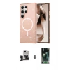 MARSİLYAN™- Galaxy S24 Ultra Kılıf Nova Asil Prime - Siyah 360 Mat Full Body Arka Koruyucu + PVD Metal Kamera Lens - DNMR