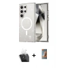 MARSİLYAN™- Galaxy S24 Ultra Kılıf Nova Asil Prime - Siyah AutoKit 5in1 Fiber Hayalet Polymer Nano Ekran Koruyucu + Kamera Lens Koruma Cam - SF