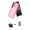 MARSİLYAN™- Galaxy S24 Ultra Kılıf Nova Asil Prime - Siyah AutoKit 5in1 Fiber Hayalet Polymer Nano Ekran Koruyucu + Kamera Lens Koruma Cam - SF