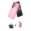 MARSİLYAN™- Galaxy S24 Ultra Kılıf Nova Asil Prime - Siyah AutoKit 5in1 Fiber Polymer Nano Ekran Koruyucu + Kamera Lens Koruma Cam - SF