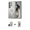 MARSİLYAN™- Galaxy S24 Ultra Kılıf Nova Asil Prime - Siyah Bilvis 3D Cam Ekran Koruyucu + Bilvis Titan Kamera Lens - DNMR