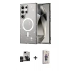 MARSİLYAN™- Galaxy S24 Ultra Kılıf Nova Asil Prime - Siyah Bilvis 3D Cam Ekran Koruyucu + PVD Metal Kamera Lens - DNMR