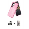 MARSİLYAN™- Galaxy S24 Ultra Kılıf Nova Asil Prime - Siyah Bilvis 3D Cam Ekran Koruyucu + PVD Metal Kamera Lens - DNMR