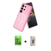 MARSİLYAN™- Galaxy S24 Ultra Kılıf Nova Asil Prime - Siyah Bilvis 3D Cam Ekran Koruyucu + Raze Metal Kamera Lens - MR
