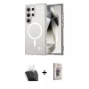 MARSİLYAN™- Galaxy S24 Ultra Kılıf Nova Asil Prime - Siyah Bilvis 3D Cam Ekran Koruyucu + Kamera Lens Koruma Cam - SF