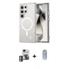 MARSİLYAN™- Galaxy S24 Ultra Kılıf Nova Asil Prime - Siyah Joko Magic 5D Cam + PVD Metal Kamera Lens - PE