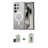 MARSİLYAN™- Galaxy S24 Ultra Kılıf Nova Asil Prime - Siyah Polymer Nano Ekran Koruyucu + Bilvis Titan Kamera Lens - SH