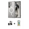 MARSİLYAN™- Galaxy S24 Ultra Kılıf Nova Asil Prime - Siyah Polymer Nano Ekran Koruyucu + PVD Metal Kamera Lens - DNMR