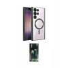 MARSİLYAN™- Galaxy S24 Ultra Kılıf Nova Işık Özel Seri - Siyah 360 Mat Full Body Arka Koruyucu