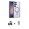 MARSİLYAN™- Galaxy S24 Ultra Kılıf Nova Işık Özel Seri - Siyah Joko Magic 5D Cam + PVD Metal Kamera Lens - GD