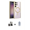 MARSİLYAN™- Galaxy S24 Ultra Kılıf Nova Işık Özel Seri - Siyah Joko Magic 5D Cam + PVD Metal Kamera Lens - GD