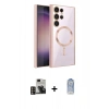 MARSİLYAN™- Galaxy S24 Ultra Kılıf Nova Işık Özel Seri - Siyah Joko Magic 5D Cam + PVD Metal Kamera Lens - GD