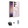 MARSİLYAN™- Galaxy S24 Ultra Kılıf Nova Işık Özel Seri - Siyah Joko Magic 5D Cam + Kamera Lens Koruma Cam - SF
